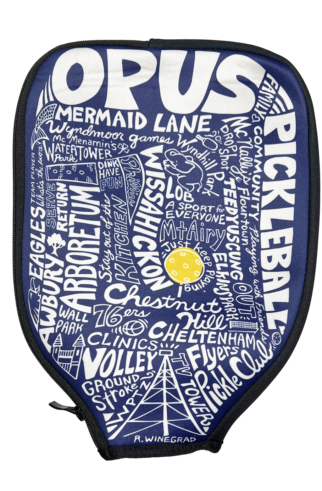 Opus Mural Paddle Bag — Artwork by Renée Winegrad