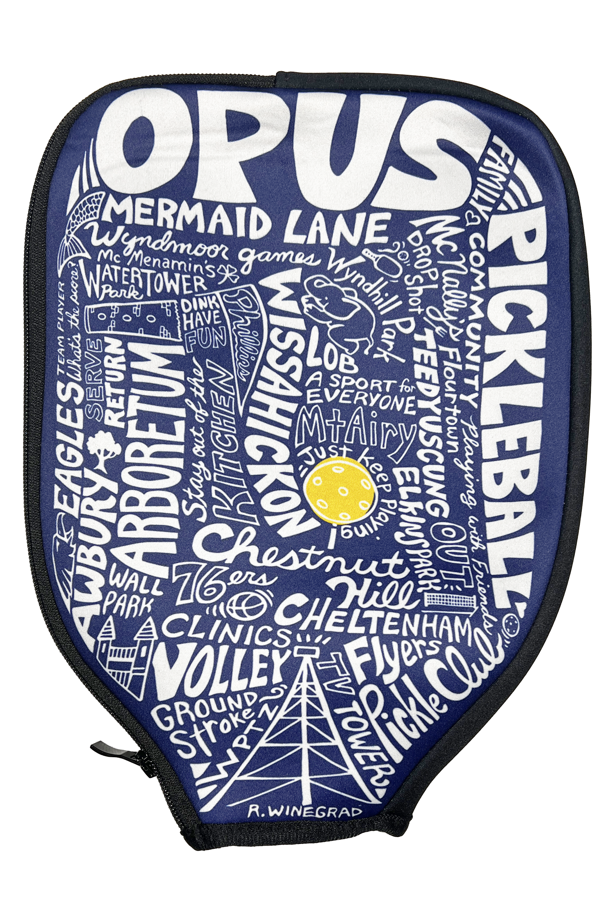 Opus Mural Paddle Bag — Artwork by Renée Winegrad